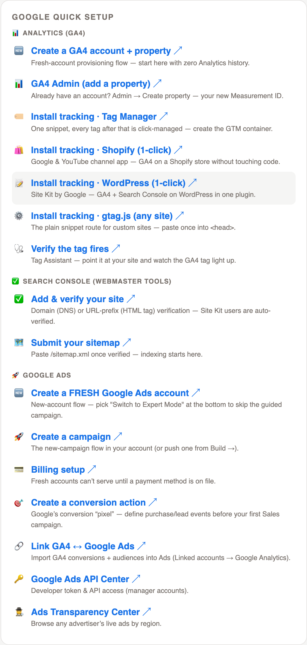 Google from zero — in the same order
